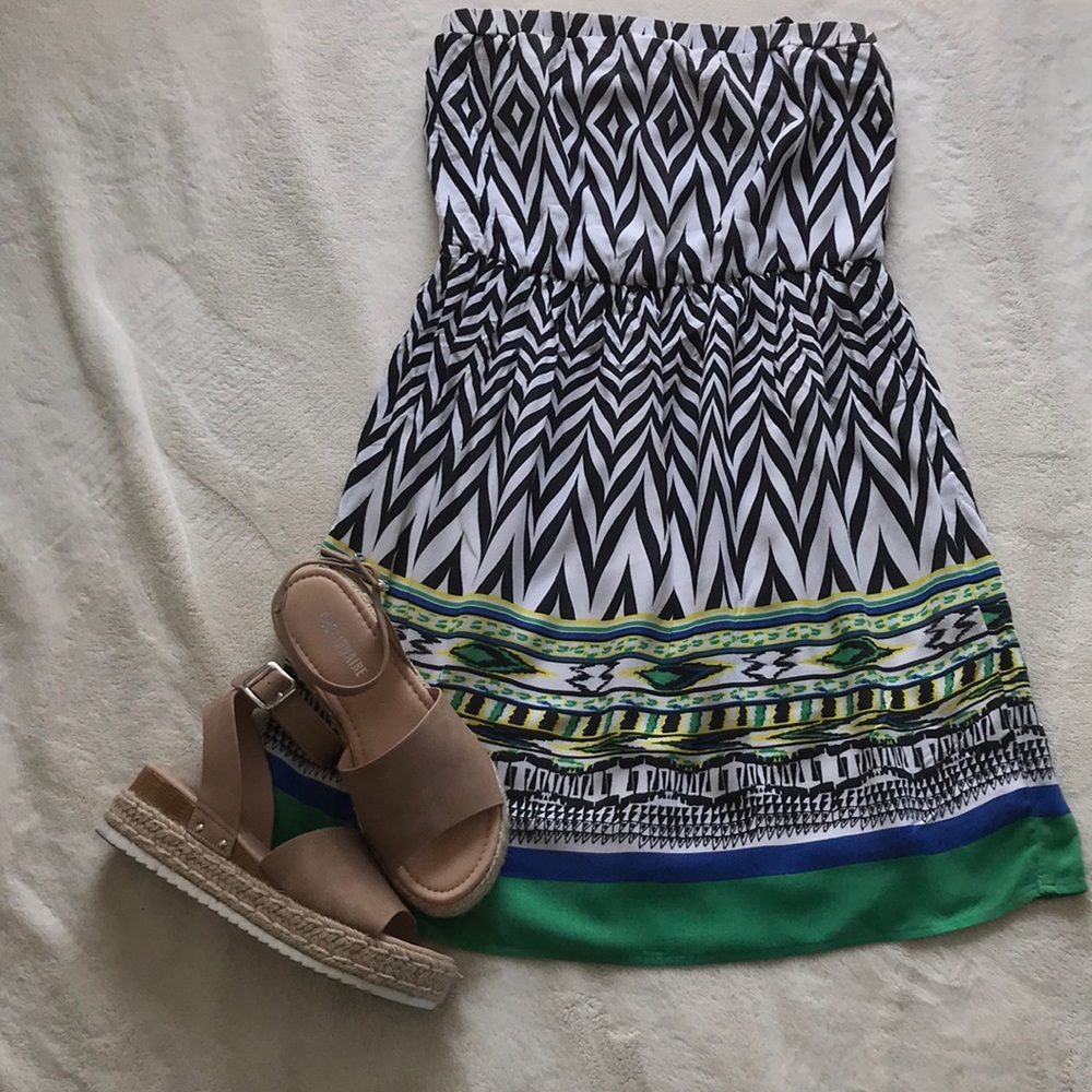 A.byer strapless dress